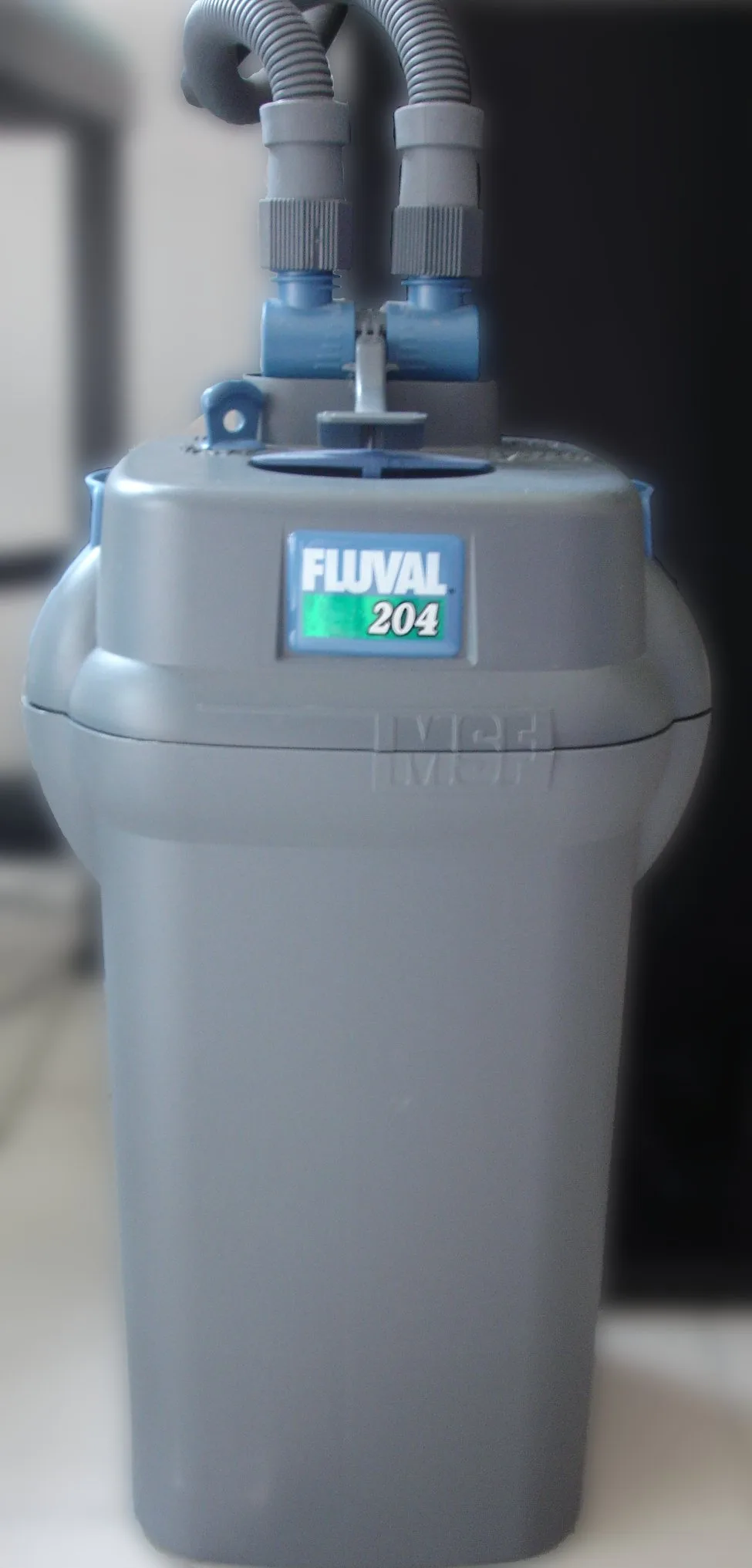 Filtro externo de acuario, parte del mantenimiento habitual junto a los cambios de agua